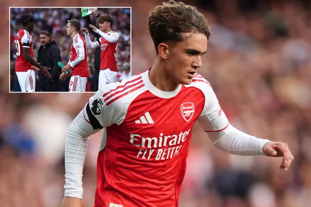 Arsenal’s 15-year-old wonderkid Max Dowman makes debut as...
